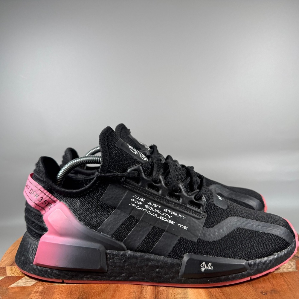 Adidas NMD R1 V2 Damian Lillard Dame DOLLA Black Pink GY3812 Mens 9.5